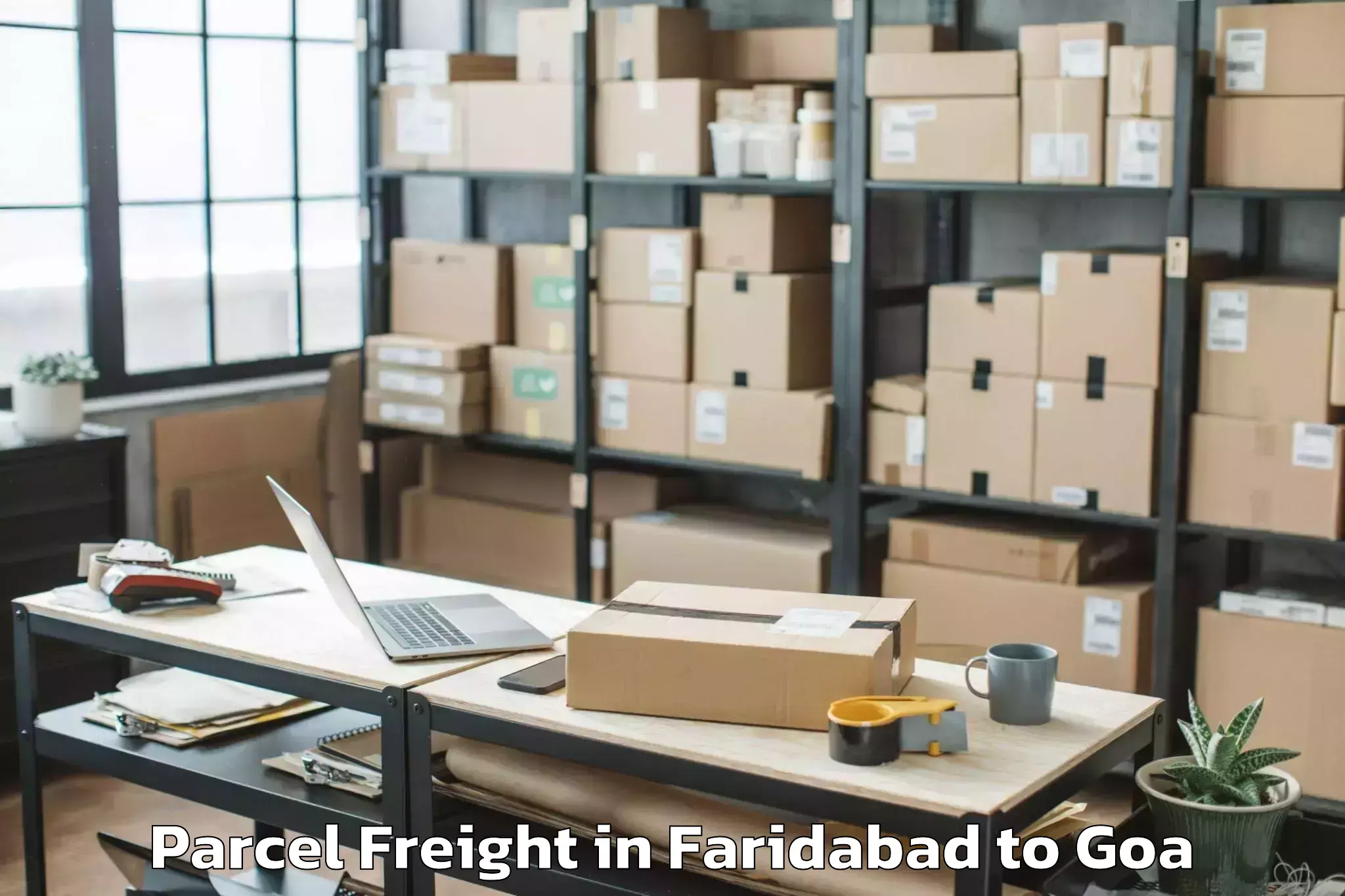 Discover Faridabad to Chicalim Parcel Freight